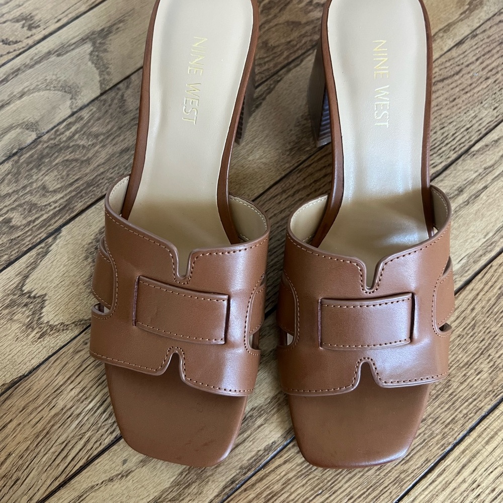 Nine West Women's Brown Heeled Sandals